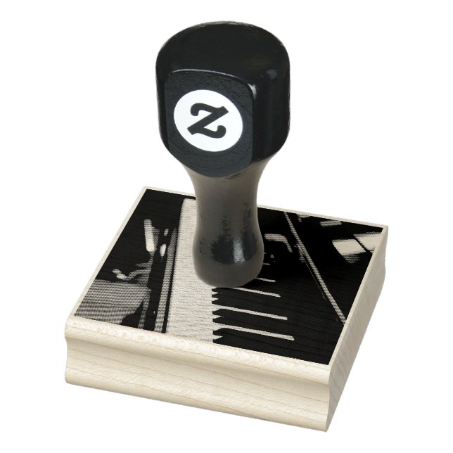Beautiful Piano Rubber Stamp (Stamp)
