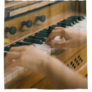Beautiful Piano Shower Curtain
