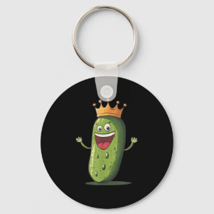 Beautiful Pickle With Kingdom Crown Costume  Key Ring