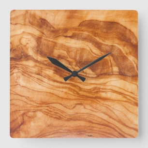 Beautiful piece of wood square wall clock