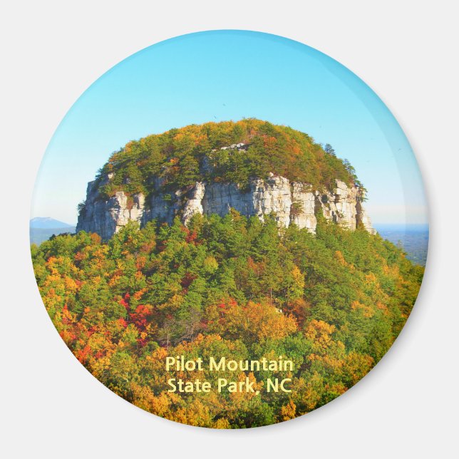 Beautiful Pilot Mountain State Park NC Magnet (Front)