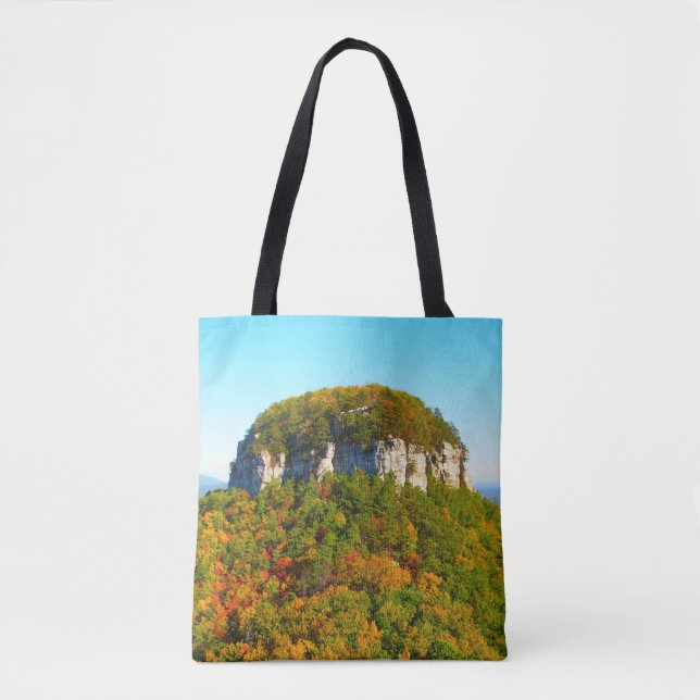 Beautiful Pilot Mountain Tote Bag (Front)