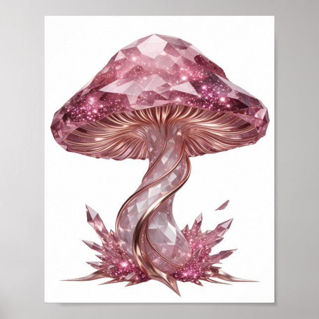 Beautiful Pink ABSTRACT ART Modern Design Poster (Front)