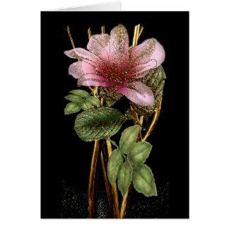 Beautiful Pink and Gold Floral All Occasion Card