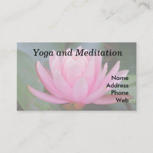 Beautiful Pink and Purple Lotus Flower Business Card
