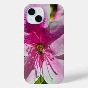 beautiful pink azalea flowers at Descanso Gardens  iPhone 15 Case