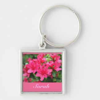 beautiful pink azalea flowers name key chain