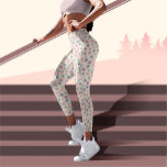 Beautiful Pink Beige Flowers Pattern Leggings<br><div class="desc">Introducing our stunning floral pattern leggings, perfect for adding a touch of elegance to any outfit. Made from high-quality, stretchy material, these leggings offer ultimate comfort and a flattering fit. The beautiful floral design is eye-catching and feminine, making them perfect for both casual and dressy occasions. With their versatile style,...</div>