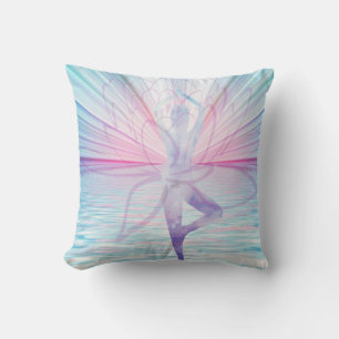Beautiful Pink & Blue Vrikshasana Yoga Pillow