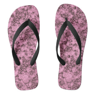 Beautiful pink bright marble dark veins jandals