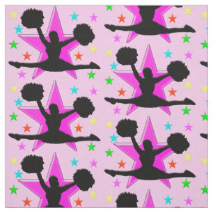 BEAUTIFUL PINK CHEERLEADING FABRIC
