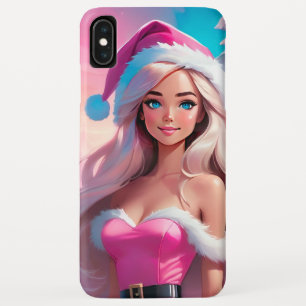 Beautiful Pink Christmas Girl 01 Case-Mate iPhone Case