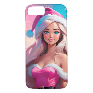 Beautiful Pink Christmas Girl 01 Case-Mate iPhone Case