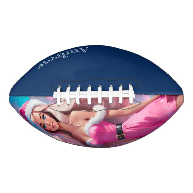 Beautiful Pink Christmas Girl 01 Football (Front)