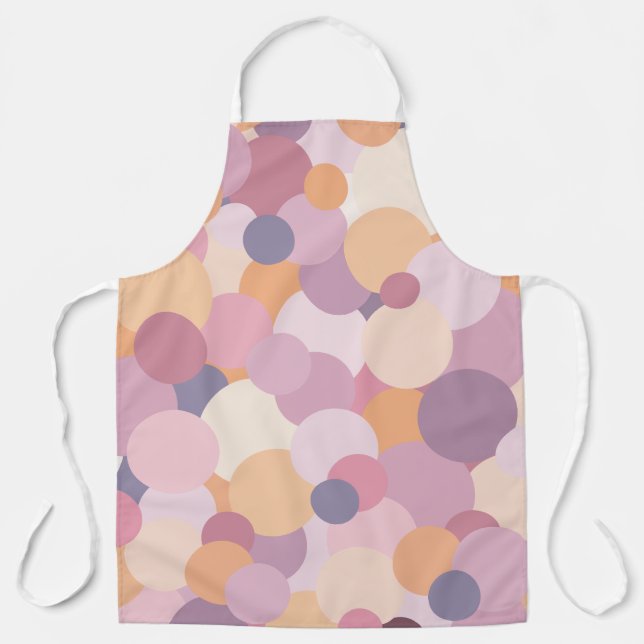 Beautiful pink circles apron (Front)