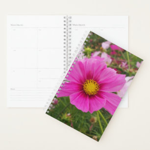 Beautiful Pink Cosmos Flower Planner