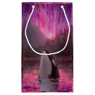 Beautiful Pink Custom Orca Killer Whale Gift Bag