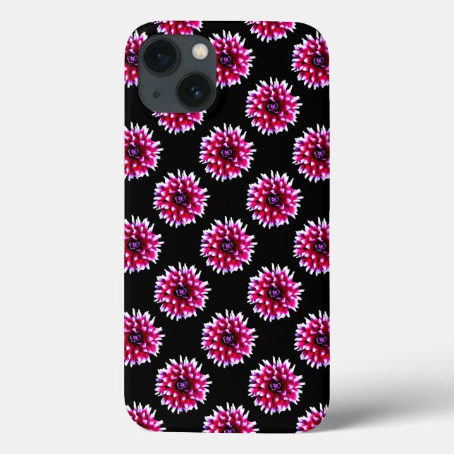 Beautiful Pink Dahlia Flower Nature  Pattern Case-Mate iPhone Case (Back)