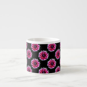 Beautiful Pink Dahlia Flower Nature Pattern Espresso Cup
