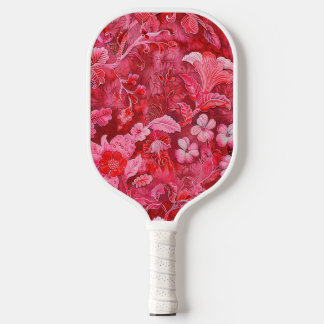 Beautiful Pink Exercise Floral  Pickleball Paddle