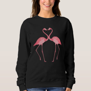 Beautiful Pink Flamingos Birds Love Sweatshirt