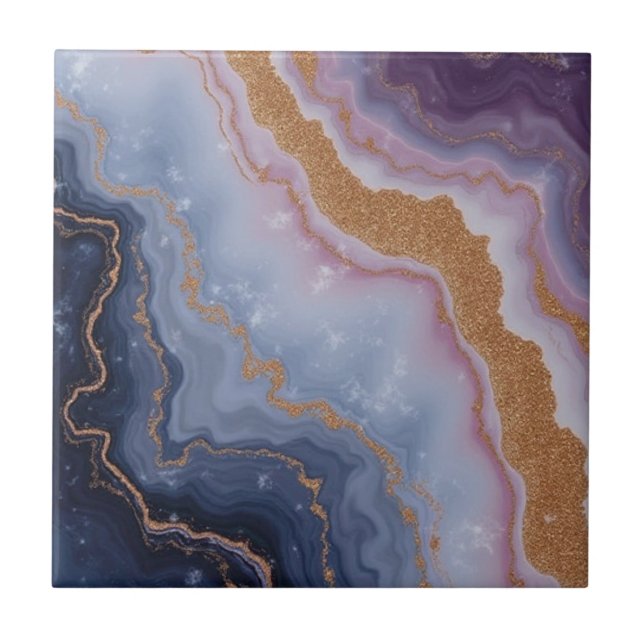 Beautiful pink gold purple home tiles (Front)