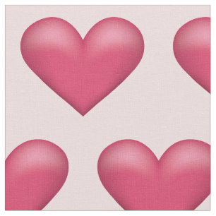 Beautiful Pink Hearts Cute Valentine's Day Pattern Fabric