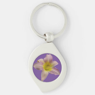 Beautiful pink lily key ring