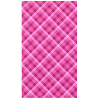 Beautiful Pink Magenta Plaid Large Tablecloth