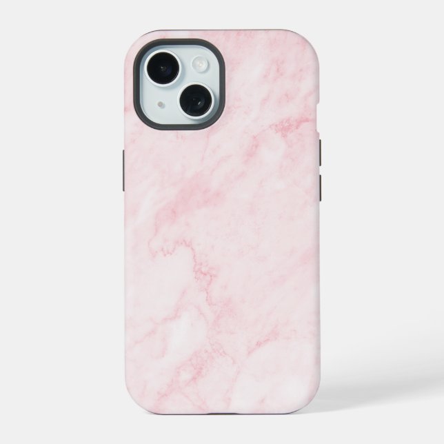 Beautiful Pink Marble iPhone 15 Case (Back)