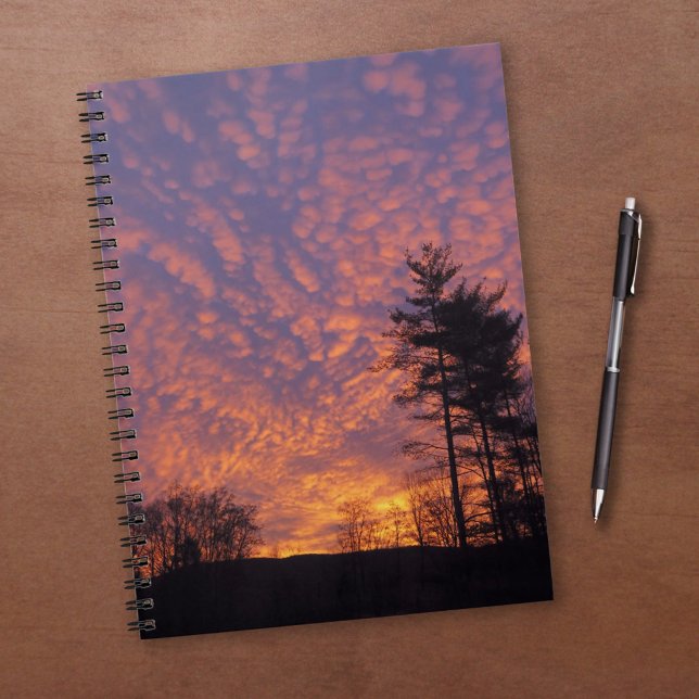 Beautiful Pink Orange Clouds Sunrise Photo Notebook (Beautiful Pink Orange Clouds Sunrise Photo Notebook, in situ)