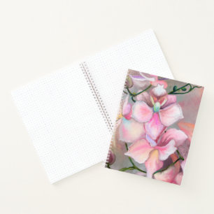Beautiful Pink Orchid Flowers Notebook