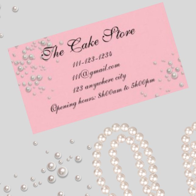 beautiful pink pearl business card (Creator Uploaded)