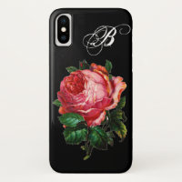 BEAUTIFUL PINK ROSE MONOGRAM