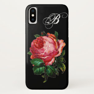 BEAUTIFUL PINK ROSE MONOGRAM Case-Mate iPhone CASE