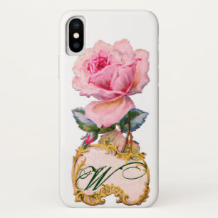 BEAUTIFUL PINK ROSE MONOGRAM Case-Mate iPhone CASE