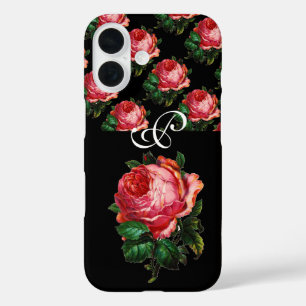 BEAUTIFUL PINK ROSE MONOGRAM iPhone 16 CASE