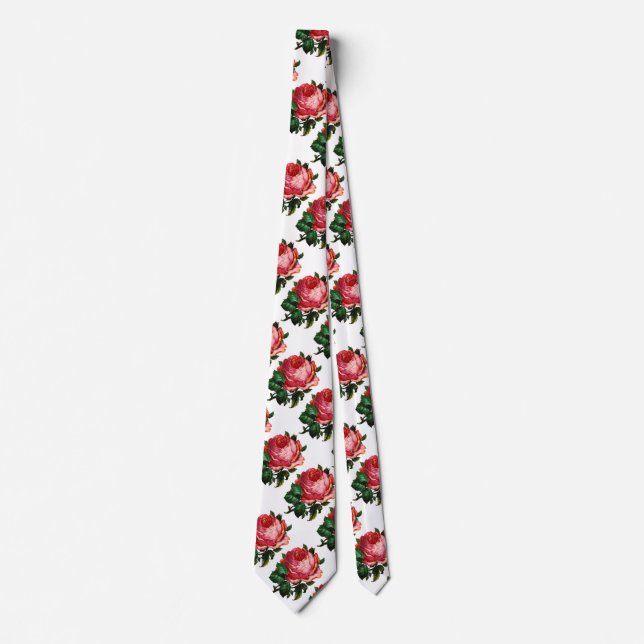 BEAUTIFUL PINK ROSE TIE (Front)