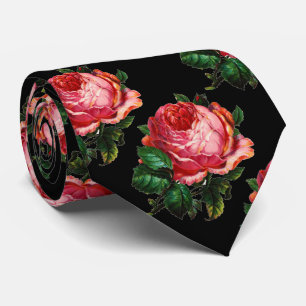 BEAUTIFUL PINK ROSE TIE