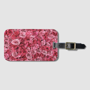 Beautiful Pink Roses Luggage Tag