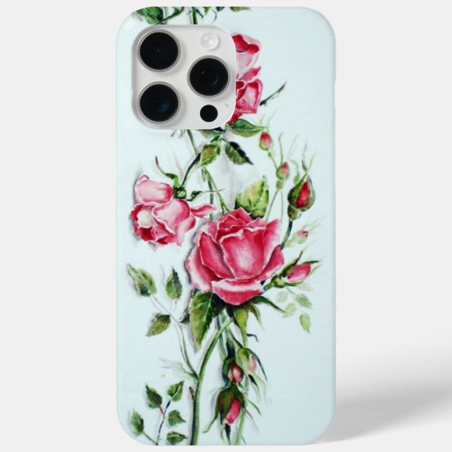 BEAUTIFUL PINK ROSES ND ROSEBUDS Case-Mate iPhone CASE (Back)