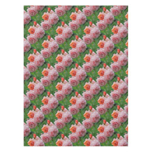 Beautiful pink roses tablecloth