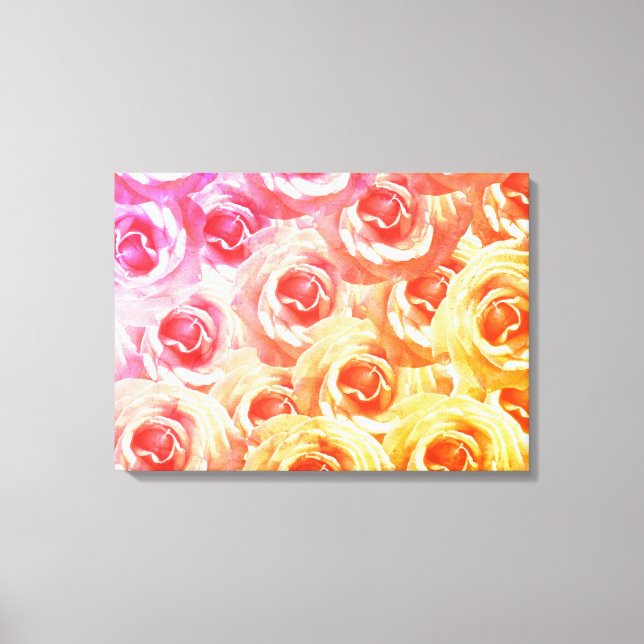 Beautiful Pink Roses  Wall Art (Front)