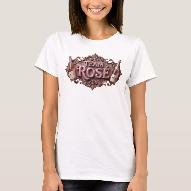 Beautiful Pink TEAM ROS Slogan Tee (Front)