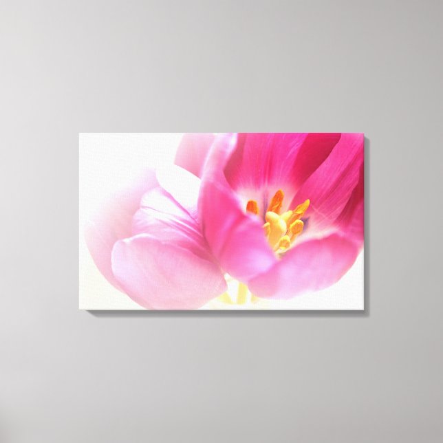 BEAUTIFUL PINK TULIPS CANVAS PRINT (Front)