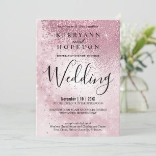 Beautiful Pink Wedding - Invitation