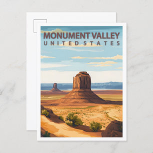 Beautiful Place Monument Valley USA Travel Postcard