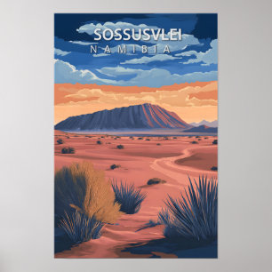 Beautiful Place Sossusvle Namibia Travel Poster