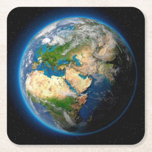 Beautiful Planet Earth Coaster Set