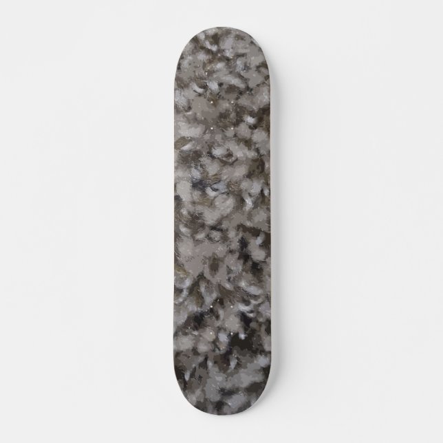 Beautiful Plush Carpet Skateboard (Front)